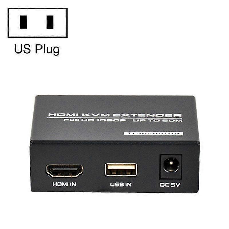 FJGEAR FJ-HKV50 HDMI+USB To KVM Extender, Plug Type:US Plug FJ-HKV50 US Plug