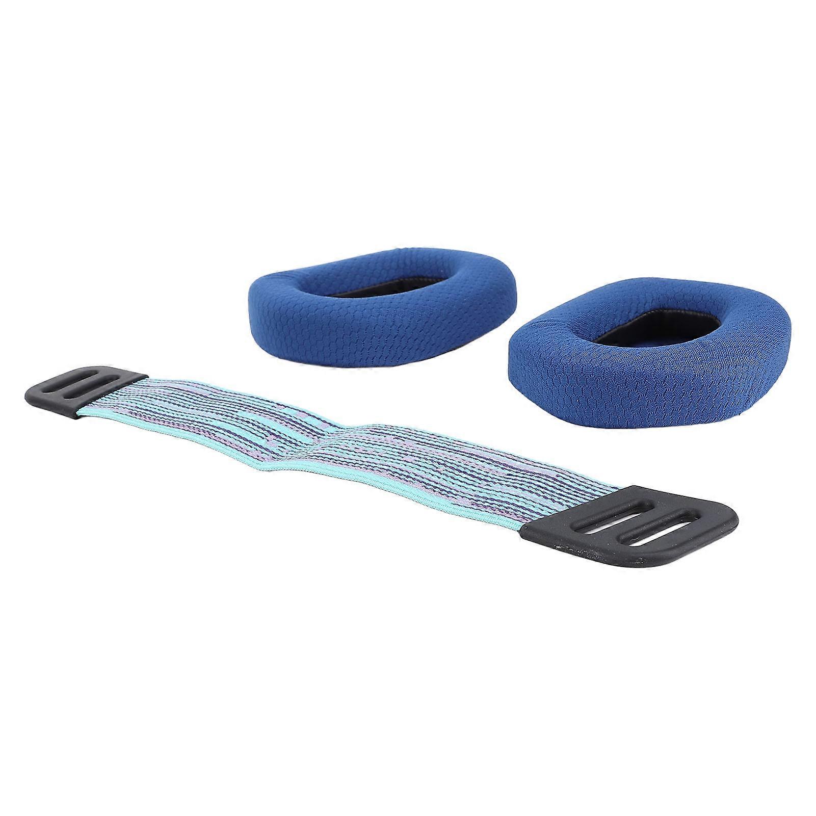 Headset Ear Pads Breathable Mesh High Density Memory Foam Ear Cushions with Headband Straps for G733 Wireless G335 Wired Gaming Headset Blue 