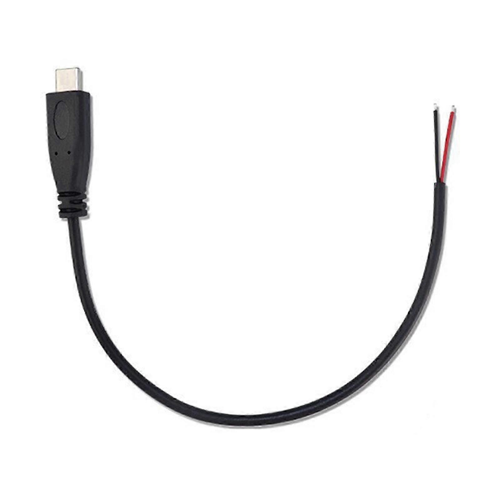 Type C Male to 2pin Power Line for Speaker LED Light 22AWG