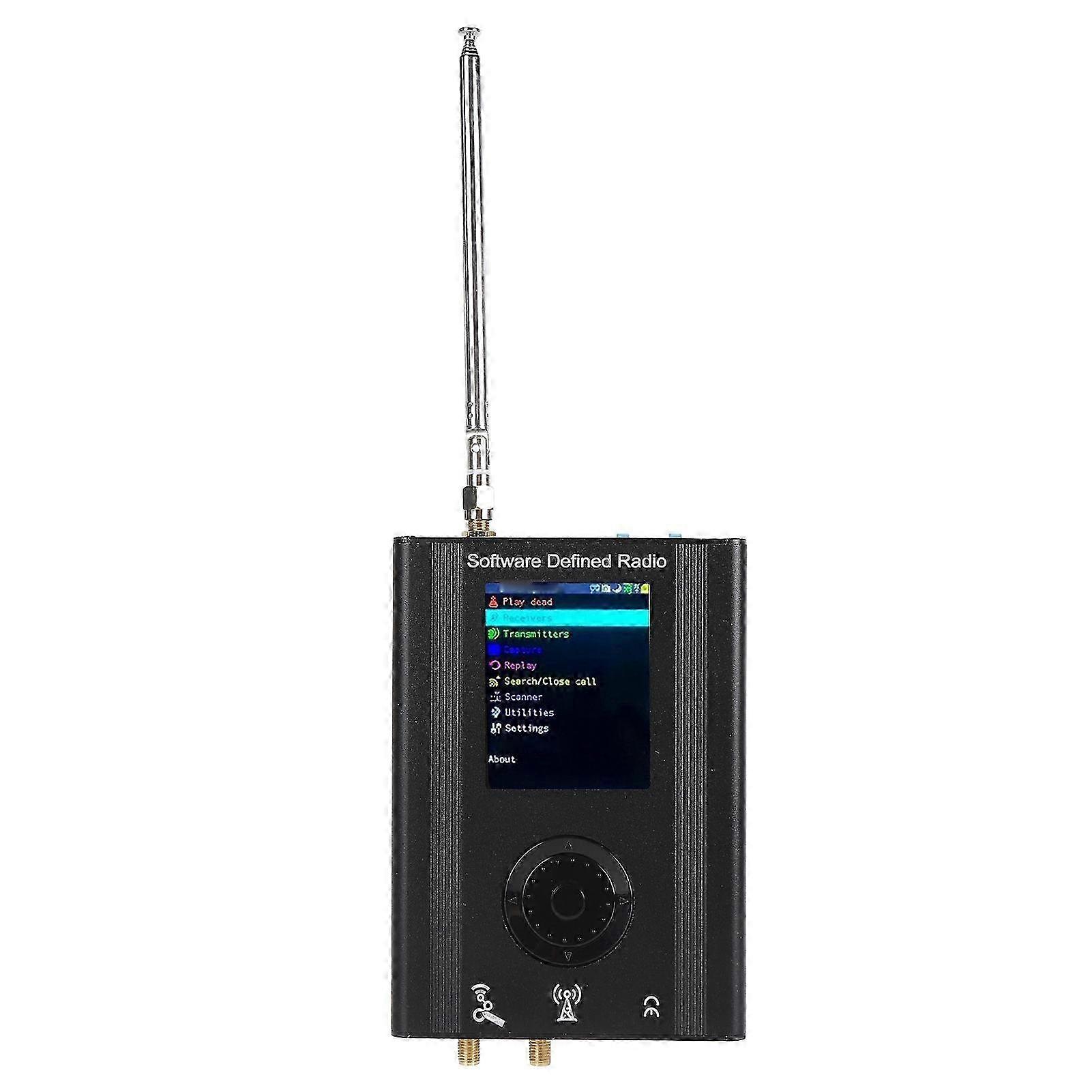SDR Radio Receiver with 3.2" Touchscreen, 1MHz-6GHz Full Band Coverage, GPS/ADS-B/SSB/FM/AM/SSTV Support