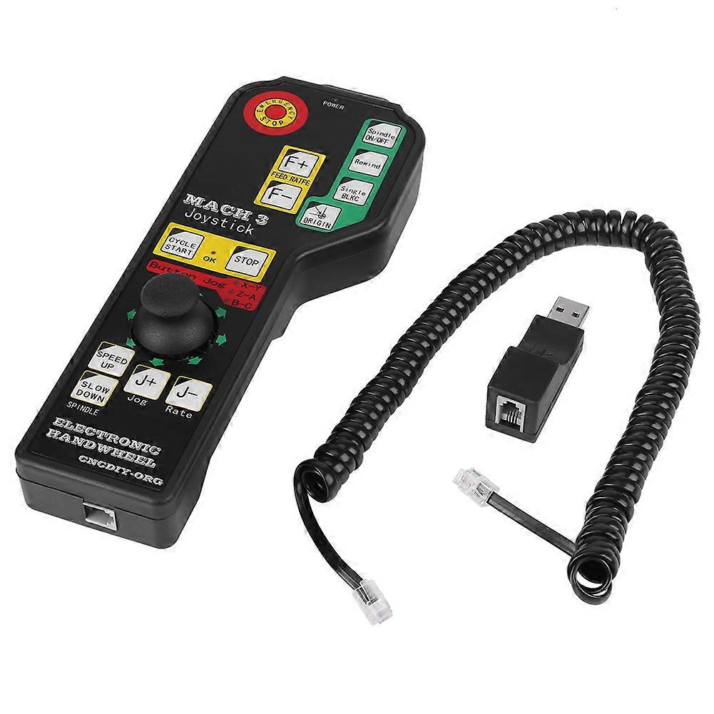CNC Engraving Machine Manual Controller USB Connector 6-axle Control for Mach3