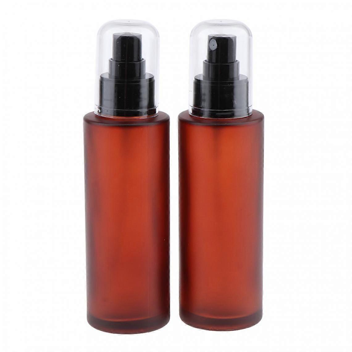2x Travel Refillable Empty Glass Spray Perfume Bottle Atomizer Pump 15ml