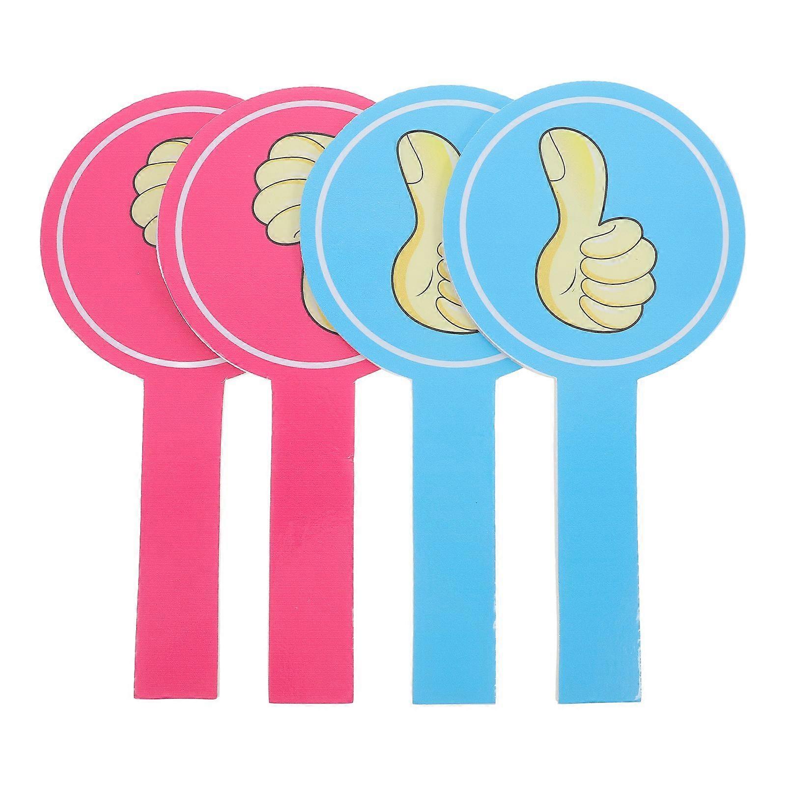 4pcs Thumb Up Thumb Down Paddles Reusable Judging Board Voting Supply Classroom Voting Paddles