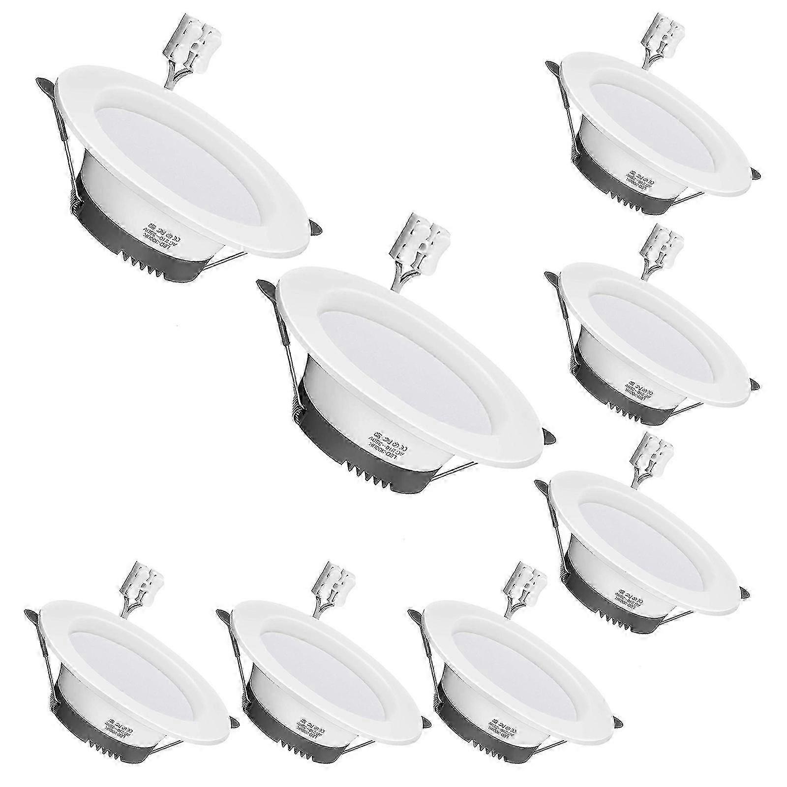 Led Recessed Lamp 9w Round Panel Ceiling Lighting 5000k