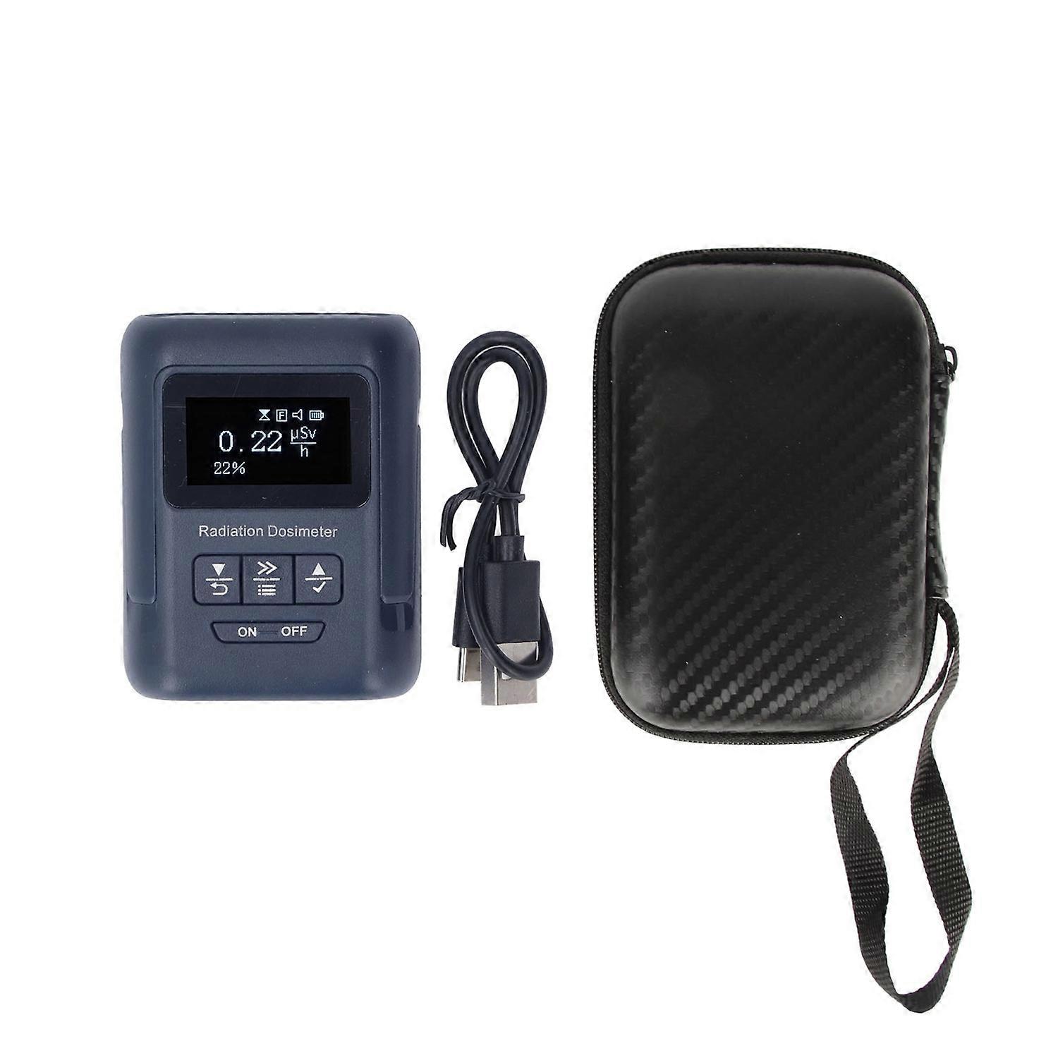 Radiation Detector Nuclear Monitor Dosimeter Geiger Counter Alpha Beta Gamma X Ray Tester Portable D