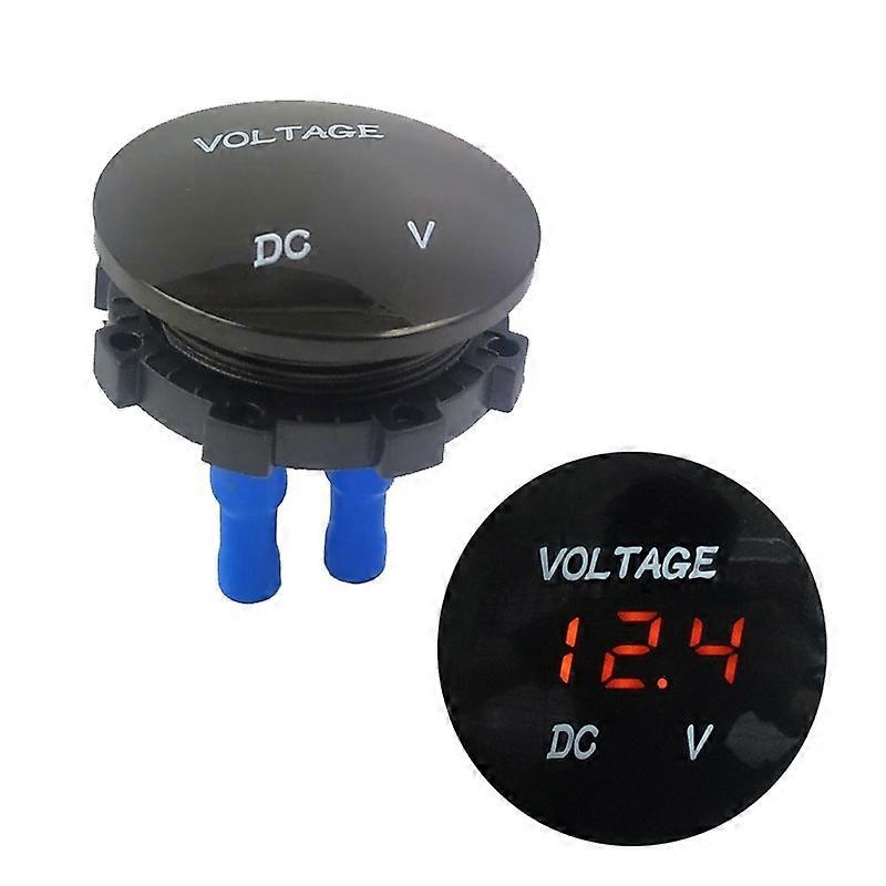 Automotive Battery DC Digital Display Voltage Meter DC12-24V(Orange Light)