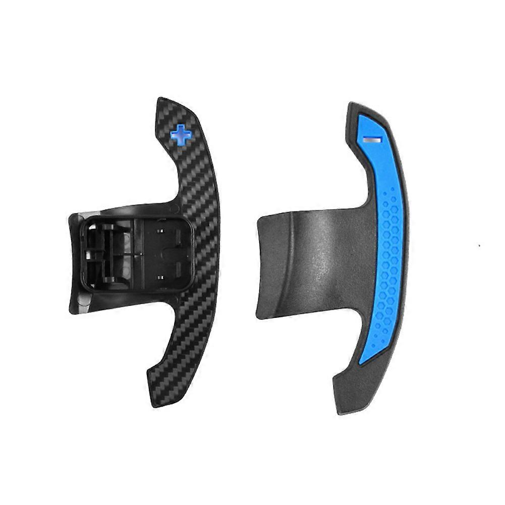 Carbon Fiber Plastic Car Steering Wheel Paddle for Bmw 1-Series 2-Series 3-Series 4-Series 5-Series (Blue)