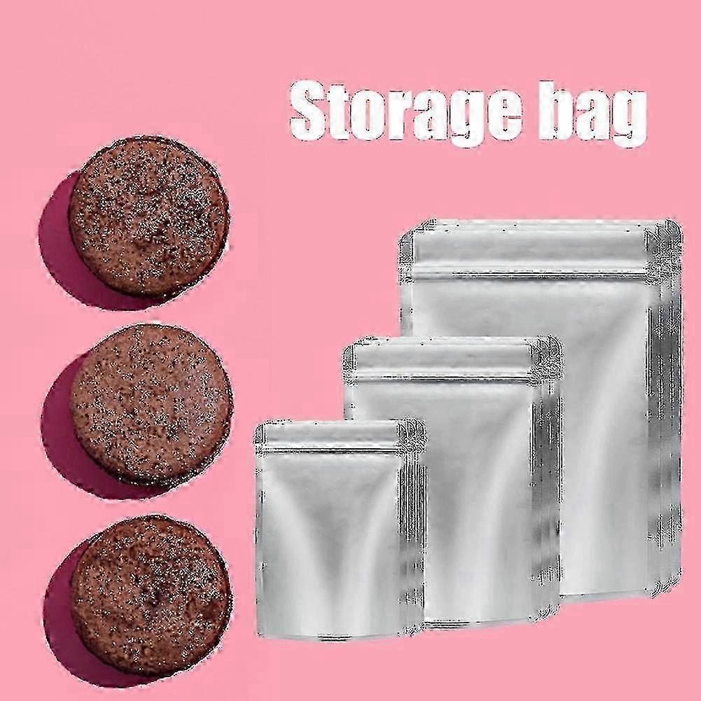50 Pack Mylar Bag For Food Storage With Oxygen Absorber Resealable Grains Nuts