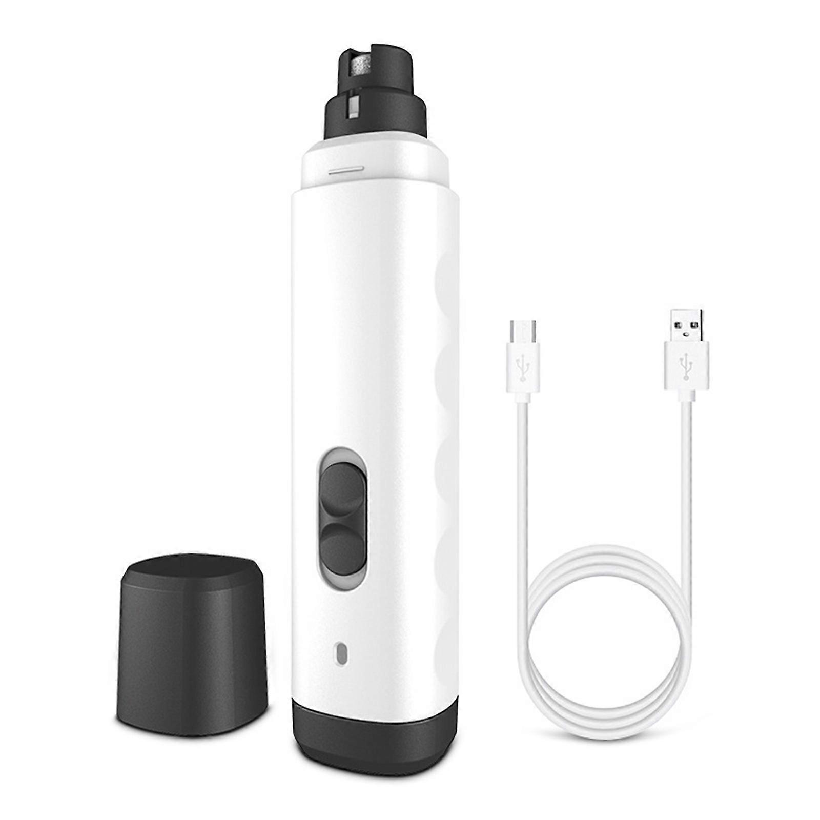 Pet Nail File 2 Speed Setting USB Chargeable Low Noise Nail Trimmer For Small to Large Dog Cats Home Grooming Work  B