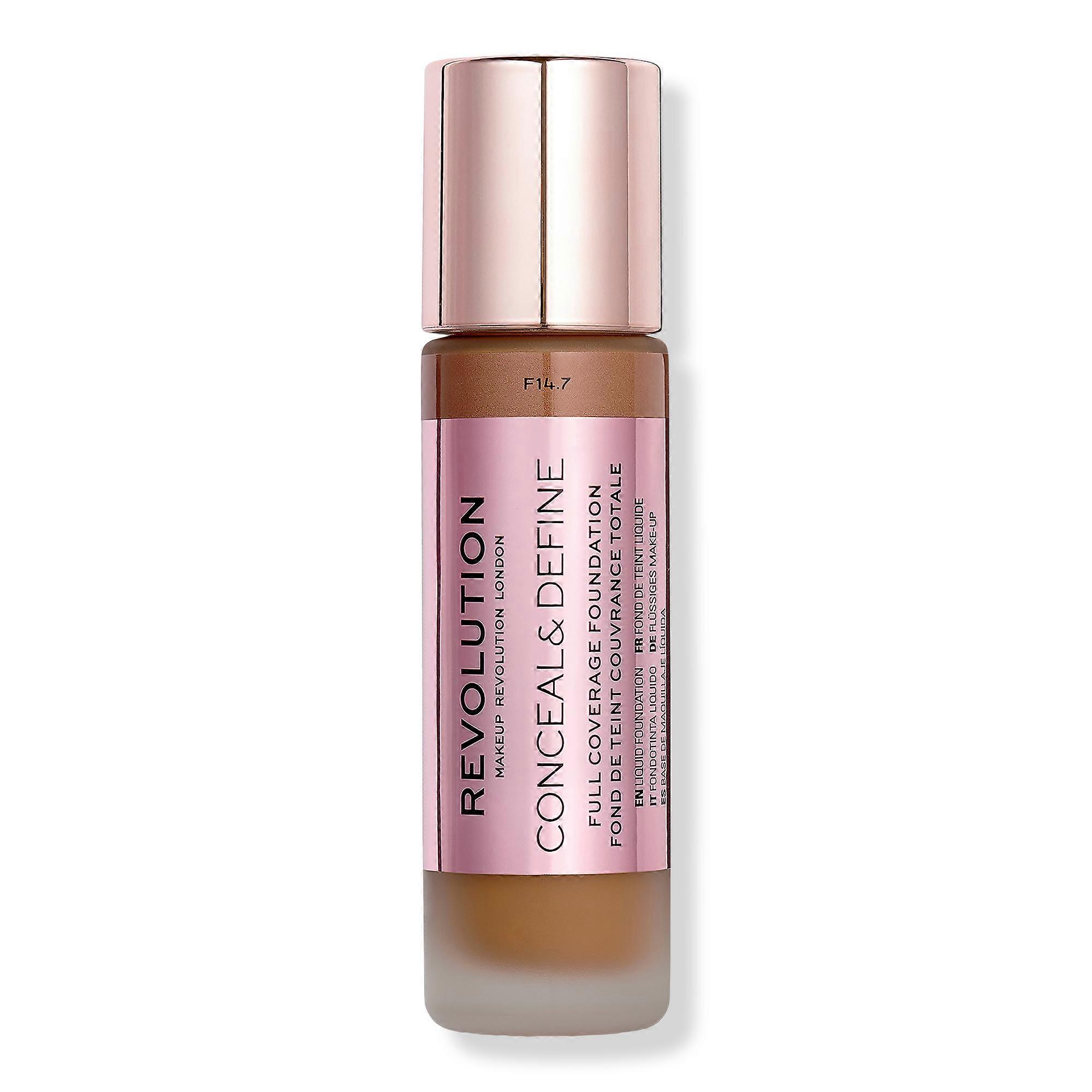 Makeup Revolution Conceal & Define Full Coverage Foundation, F14.7, 0.8 Oz
