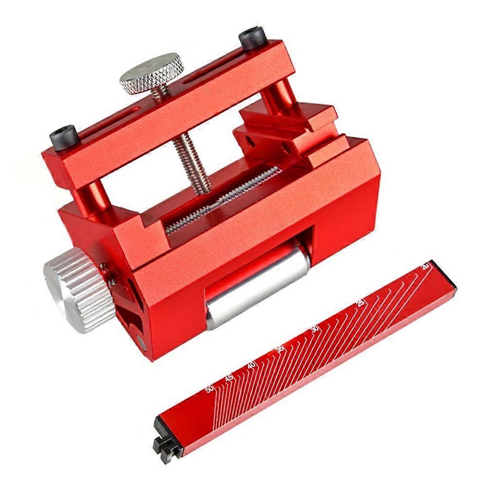 Knife Sharpener Fixed Angle Grinding Tool for Chisels and Woodworking with Red Base