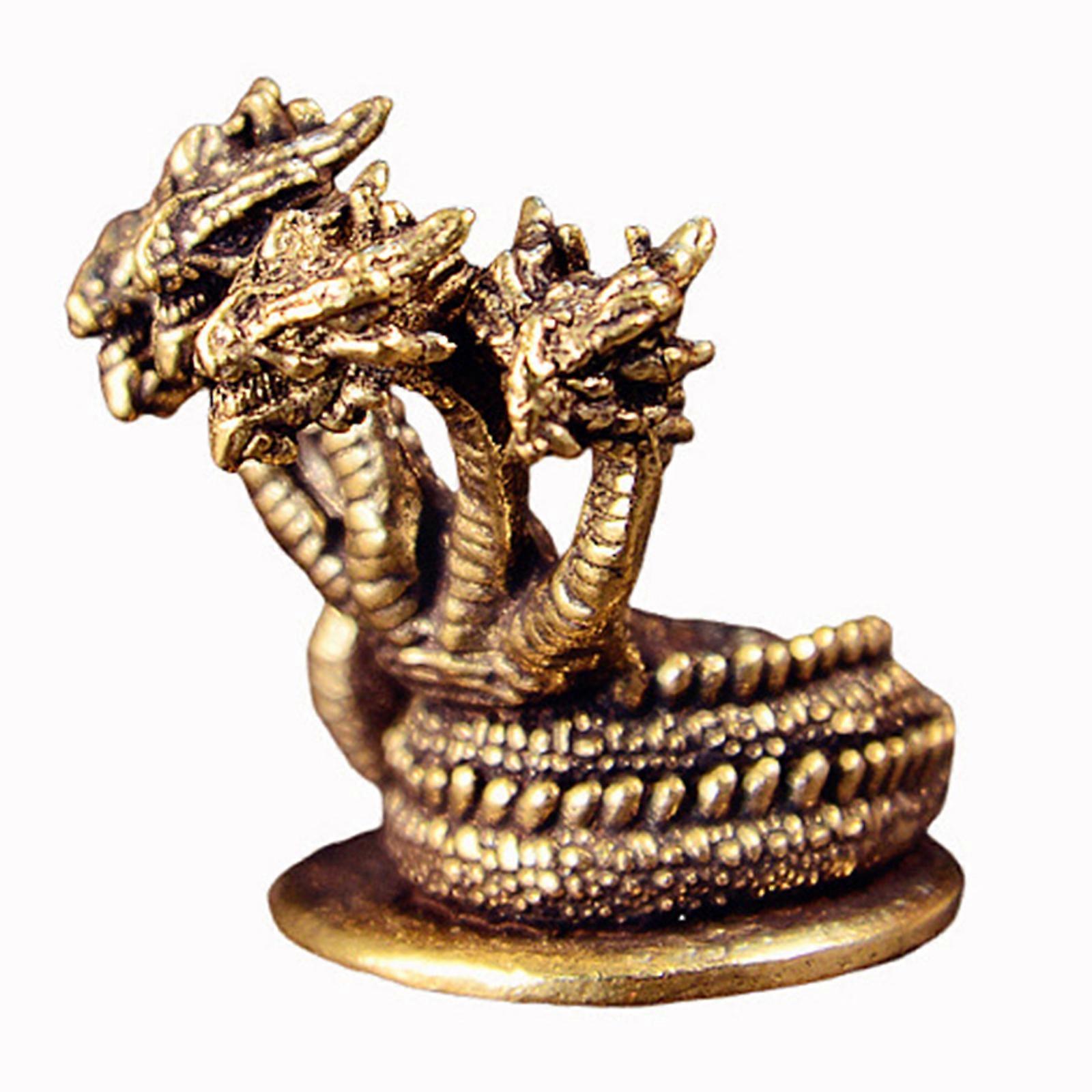 Solid Brass Snake Sculpture Handcrafted Decorative Statue Ornament for Festival Gatherings and Artistic Display Multicolor