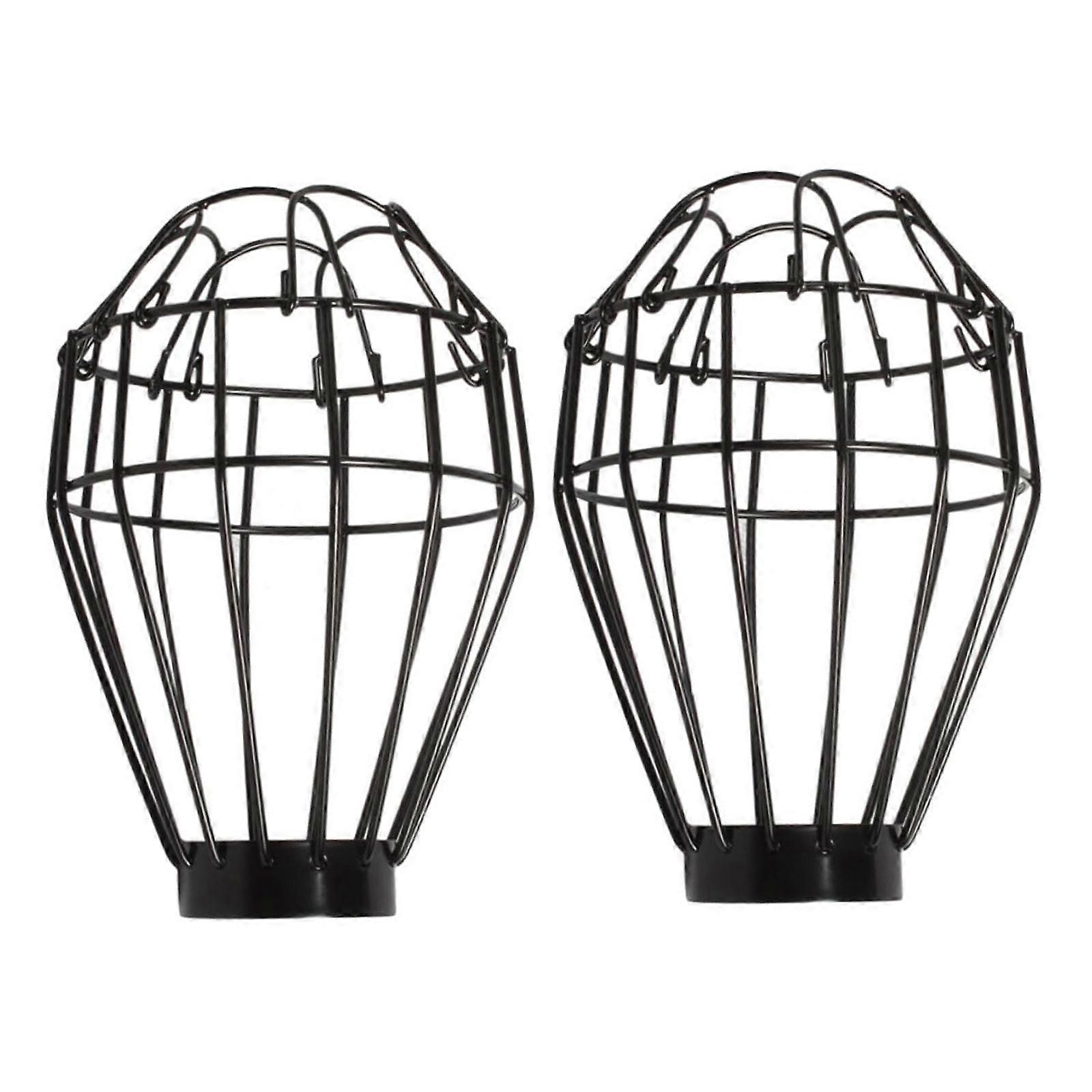 Solid Iron Lamp Shade Guard Shatterproof Safety Reticulation Cover For Factory Lighting Ventilation Design Easy Installation Multicolor