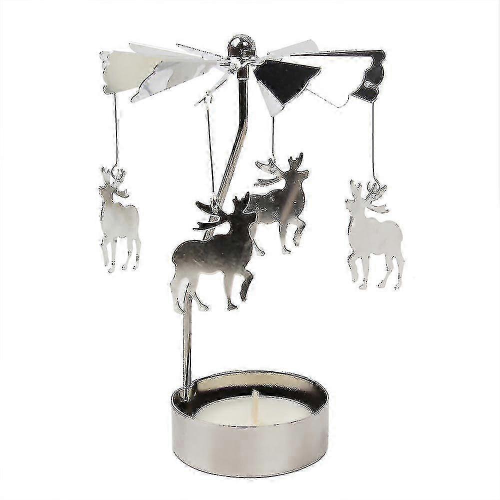 Snurrende telys lysestake for juleinnredning