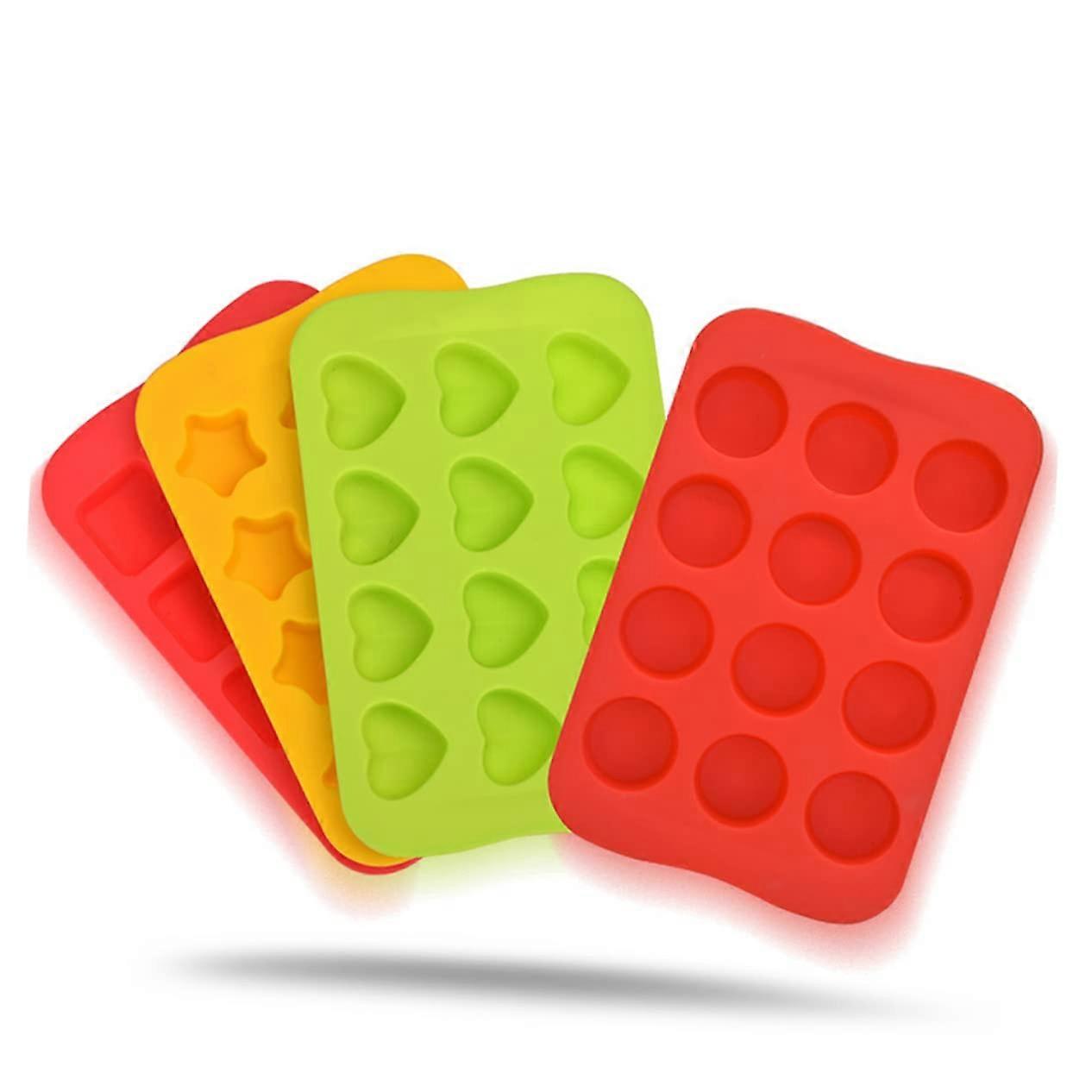 Silicone Chocolate Mold with 15 Cavities Square Ice Cube Tray for Candy and Kitchen Baking