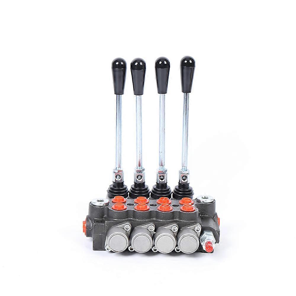 4-Way P40 Hydraulic Directional Control Valve Manual Control Adjustable Relief Valve