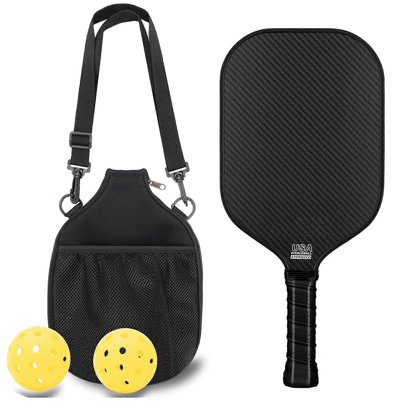 Light weights Pickleballs Rackets Carbon Fiber Pickleballs Paddle Ergonomical Cushions Grip Pickleballs Rackets Enduring Multicolor
