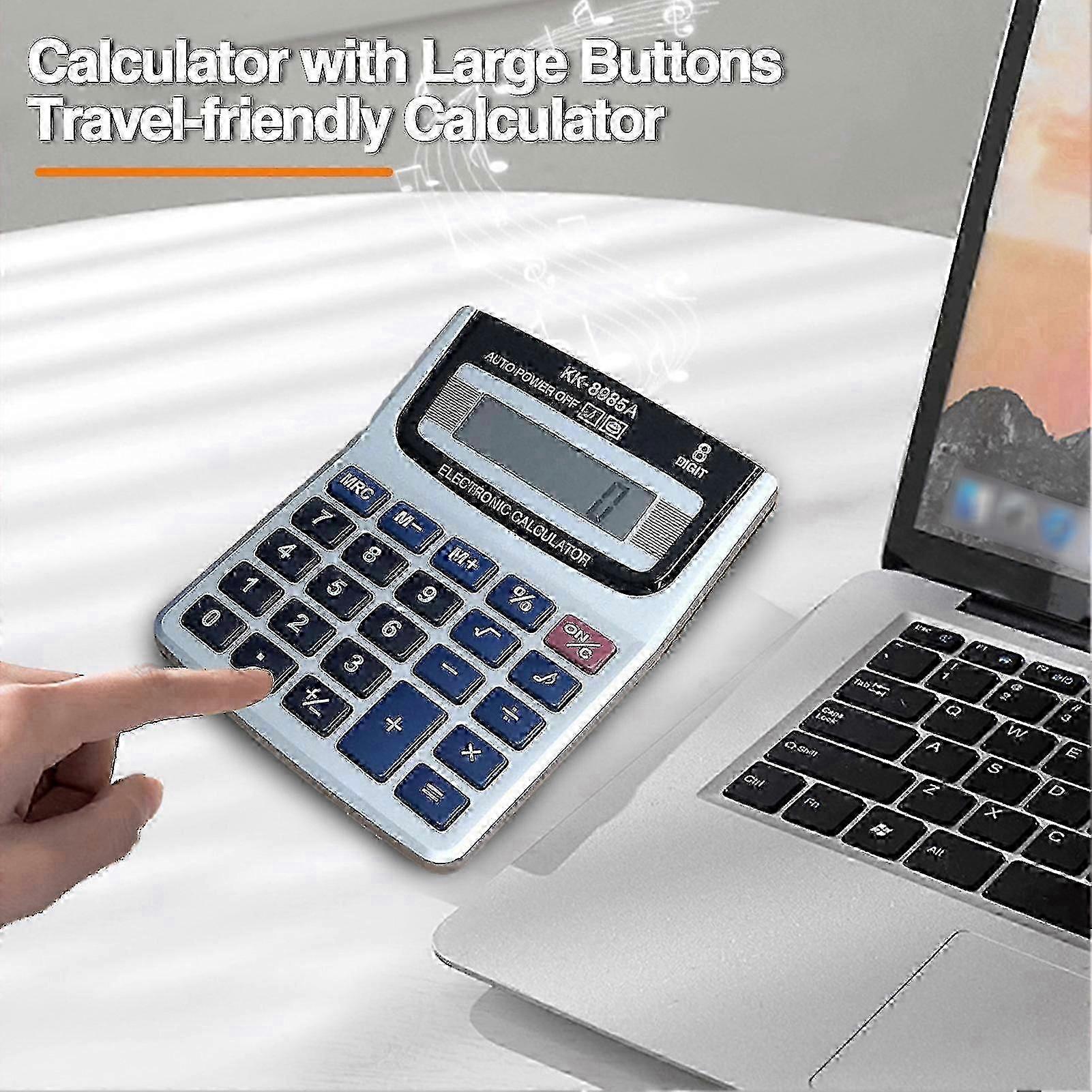 Multifunctional Electronic Calculator Portable Financial Accounting Calculator Large Display Screen 8-Digit Desktop Calculator Computer Office Supplie