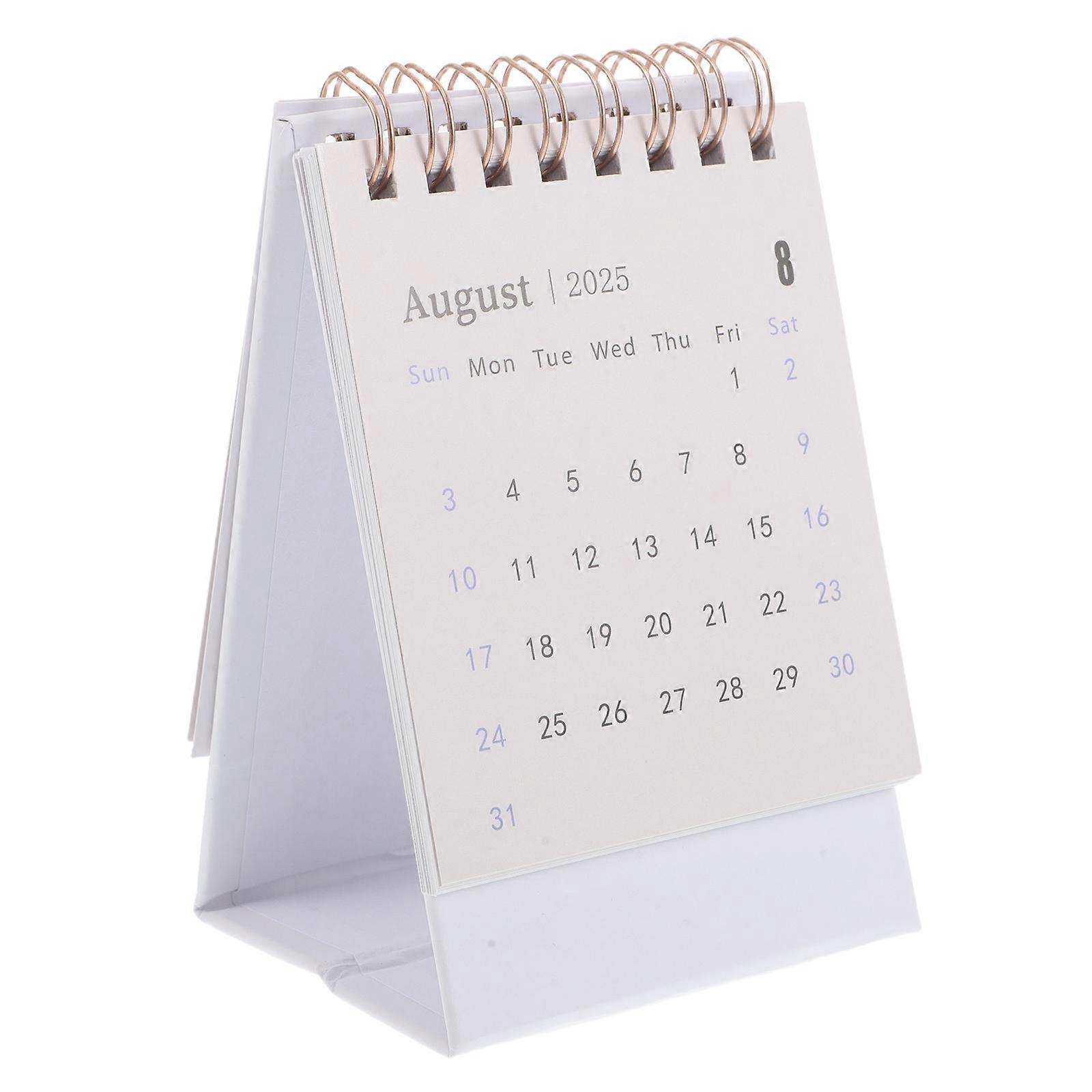 Minimalist 2026 Small Desk Calendar Compact Design For Home Decor Daily Use Schedule Planning 1Pack