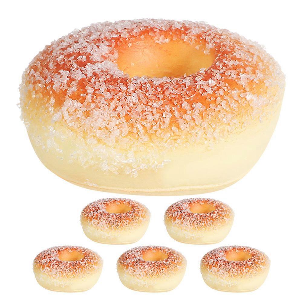 Artificial Doughnuts PU Donuts for Photography with 6Pcs Realistic Donut Props