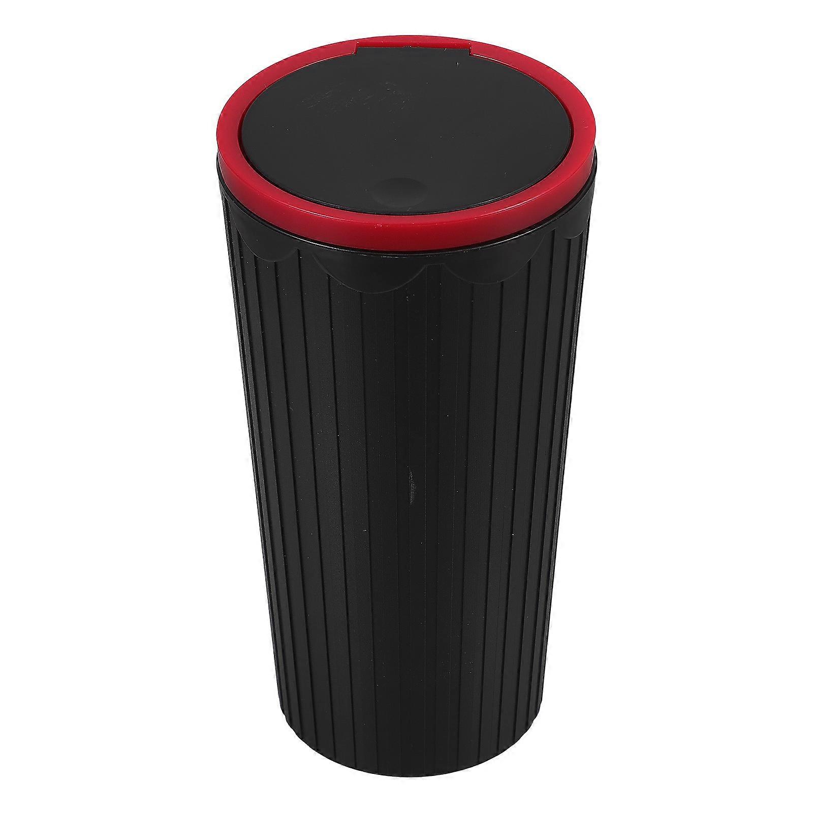 Car Trash Can Multi-Functional Trash Bin for Storage Use Black ABS