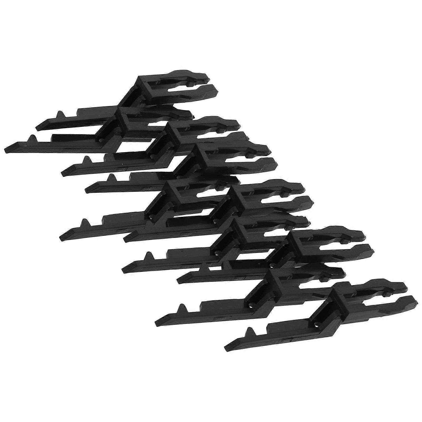 Emergency Glass Break Key Switch for Safety Use 10Pcs Black Plastic Buttons