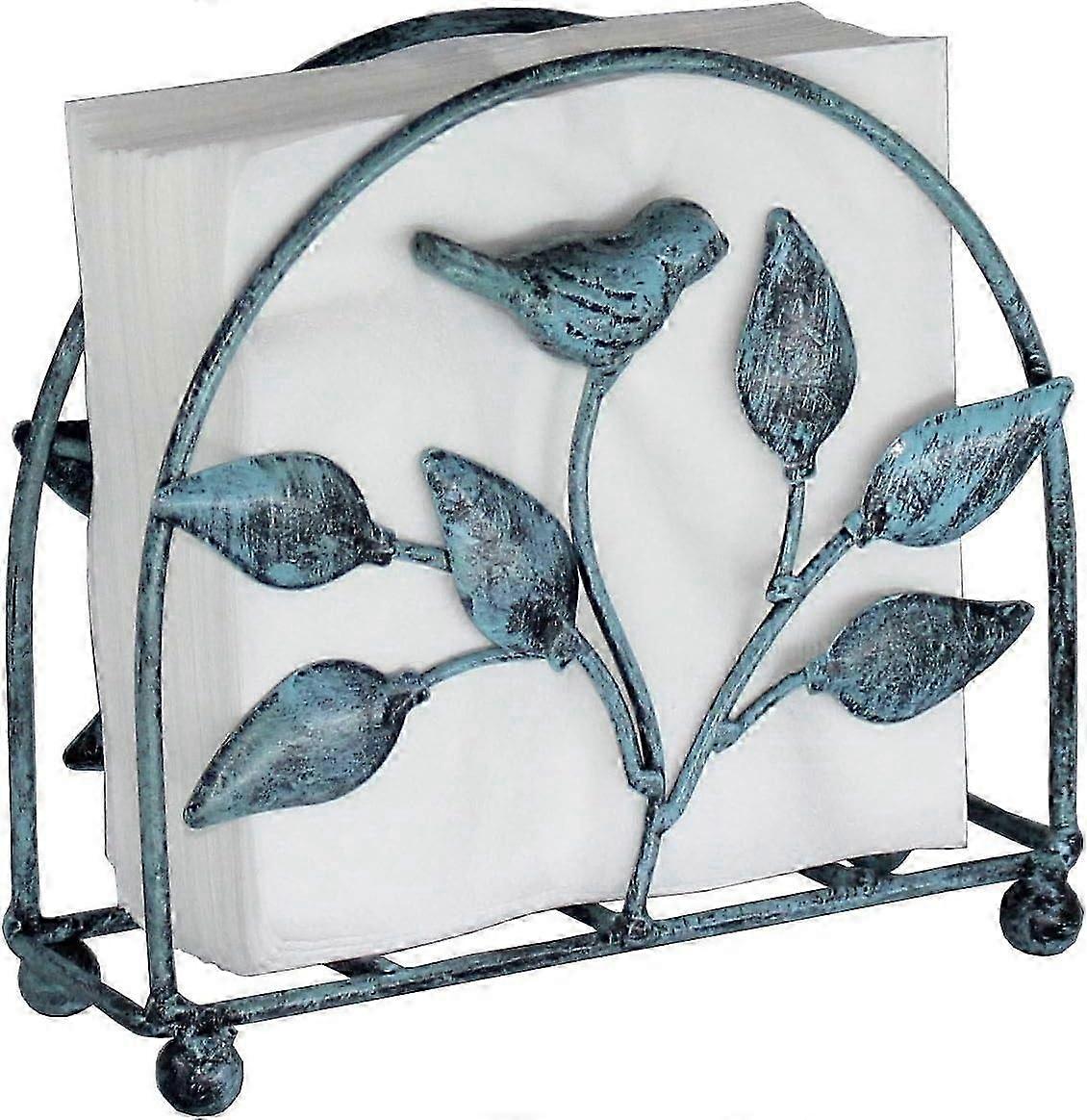 حامل منديل كلاسيكي من الحديد الزهر وشجرة / حامل مناديل قائم بذاته لسطح المكتب ، كصورة متحركة لعيد الميلاد