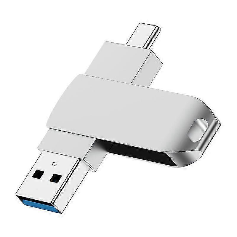 Type-C Dual-Purpose USB Flash Drive for Computers & Mobile Devices: 128GB Large Storage Capacity Drive - Creative Storage Solution