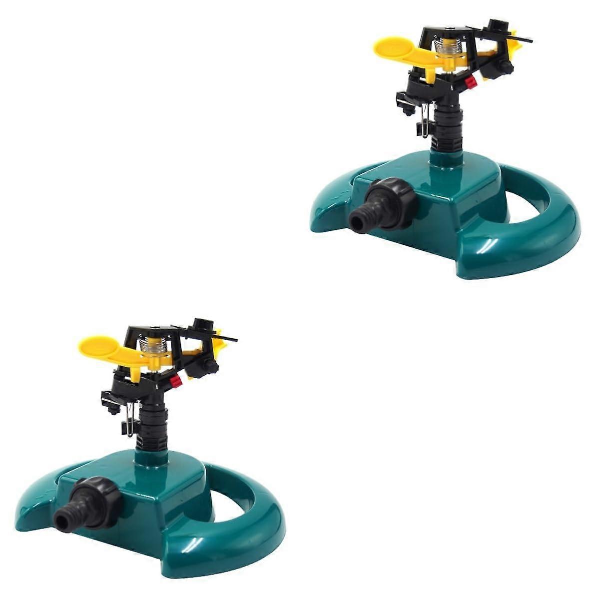 2pcs 360° Rotating Garden Sprinkler Heads Water Saving Lawn Irrigation Durable Easy Setup