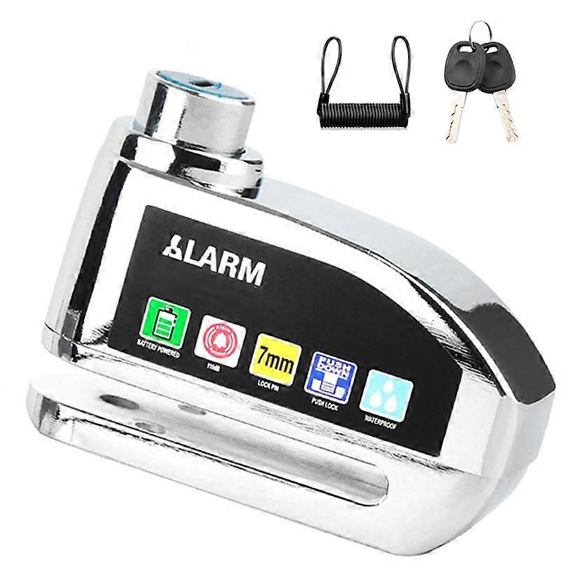 Motorcycle Disc Lock with Alarm for Yamaha YZ 250, Durable Alloy, Loud MotionActivated Security