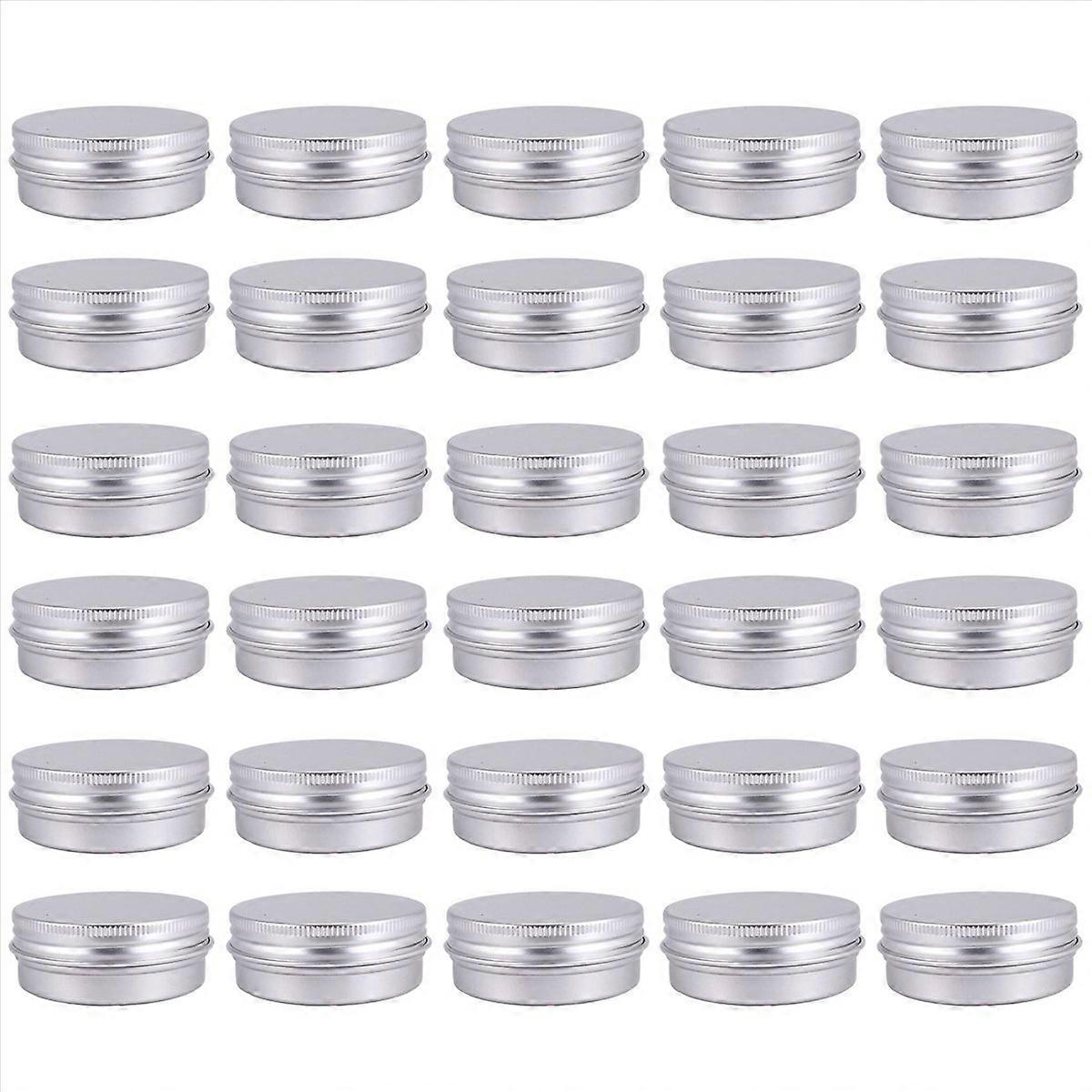 30 Pack Screw Top Lip Balm Tins (1oz)