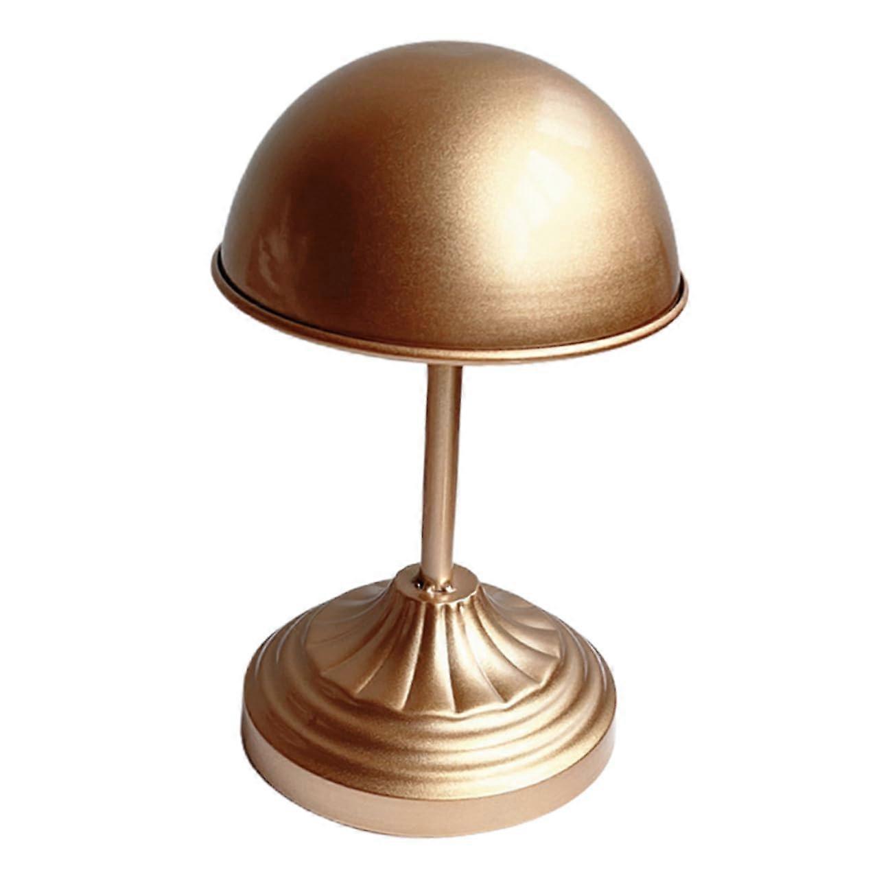 Metal Hat Display Stand with Gold Iron Rack for Hat Shape Protection and Organized Storage