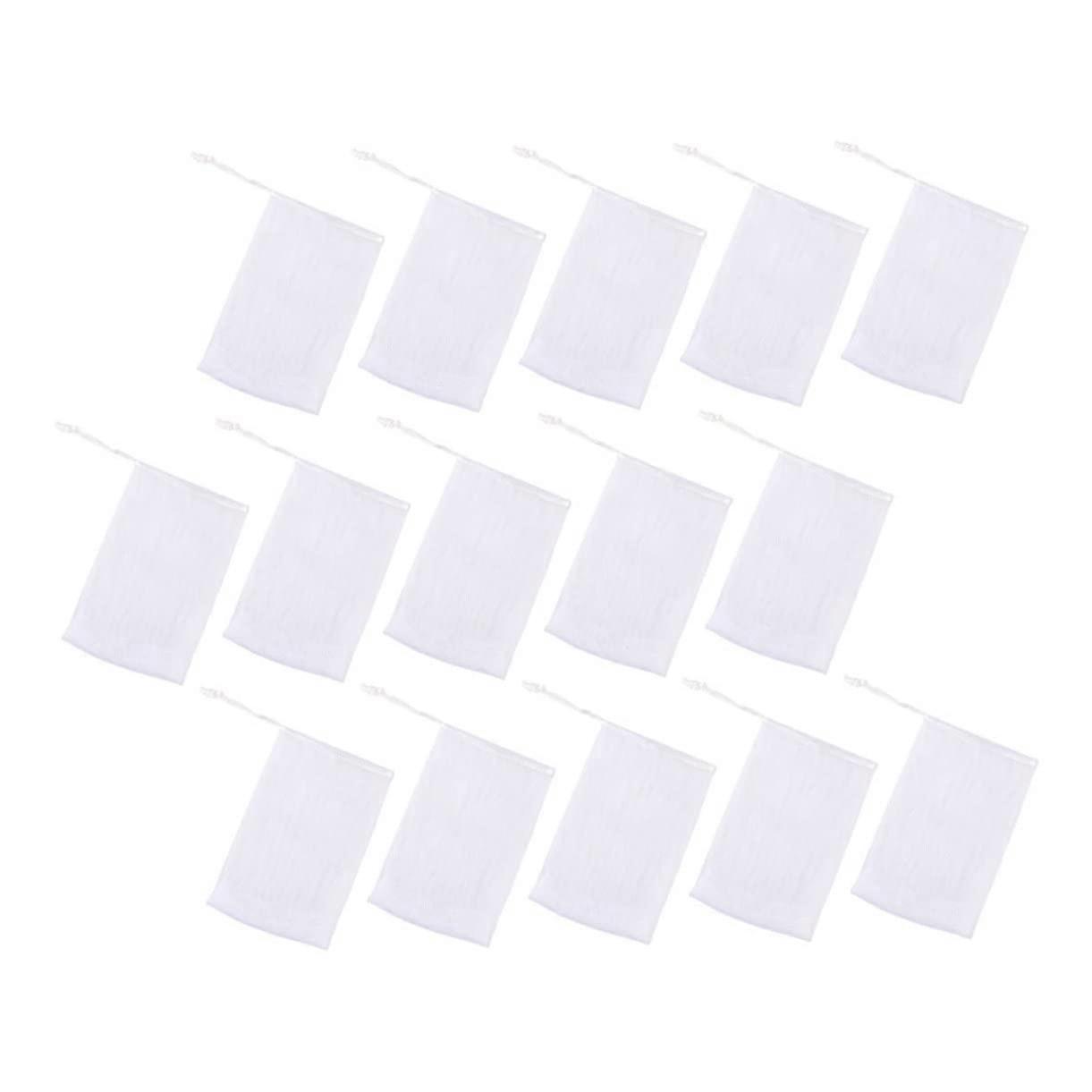 50pcs Soap Foaming Net DualLayer Mesh Bag for Handmade Soap Face and Body Quick Drying