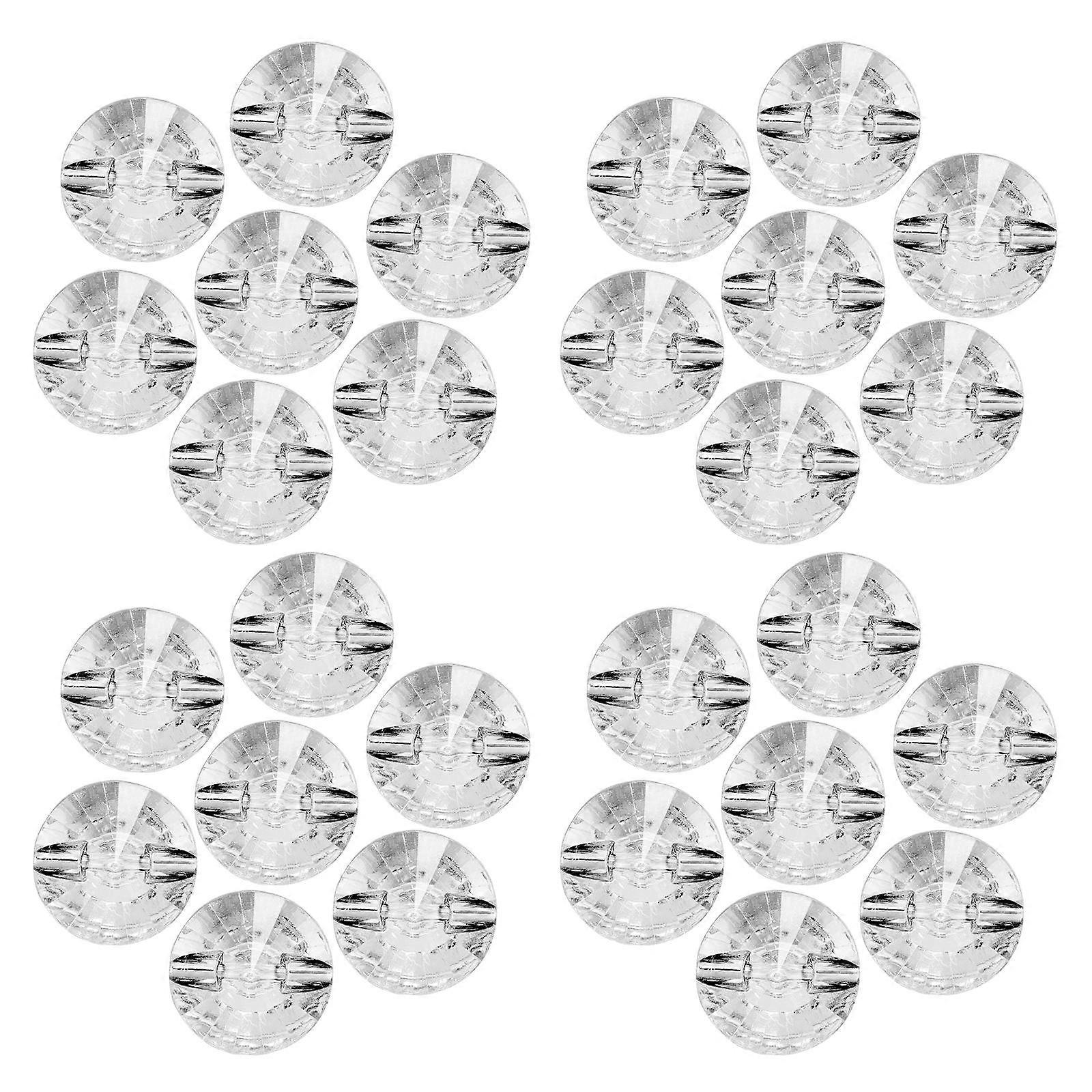 100pcs Decorative Crystal Button Acrylic Sofa Rhinestone Buttons for DIY
