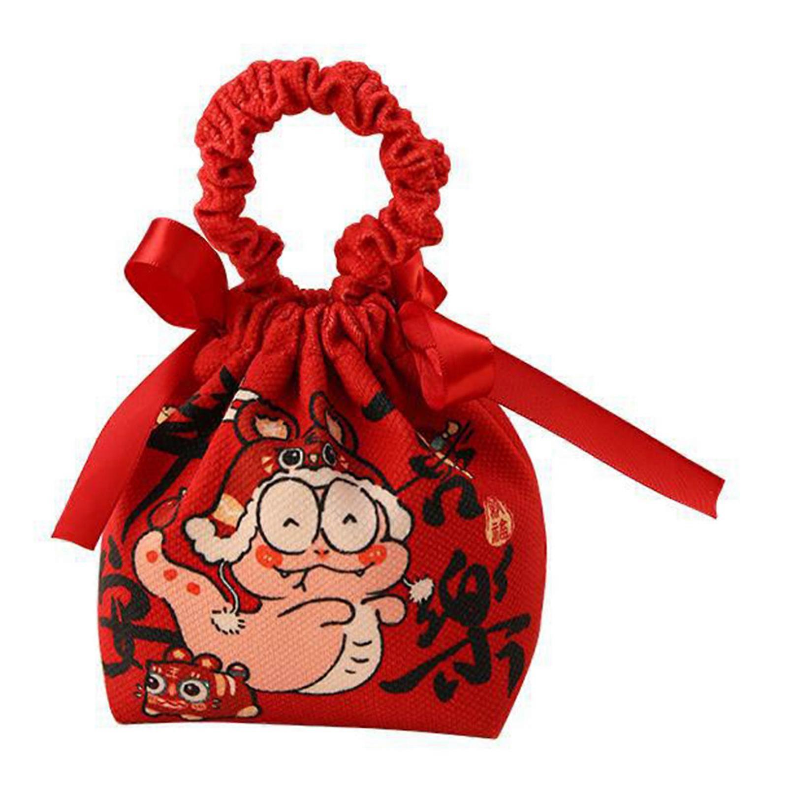Drawstring Pouch Handbag Portable Candys Packaging Box for Valentines