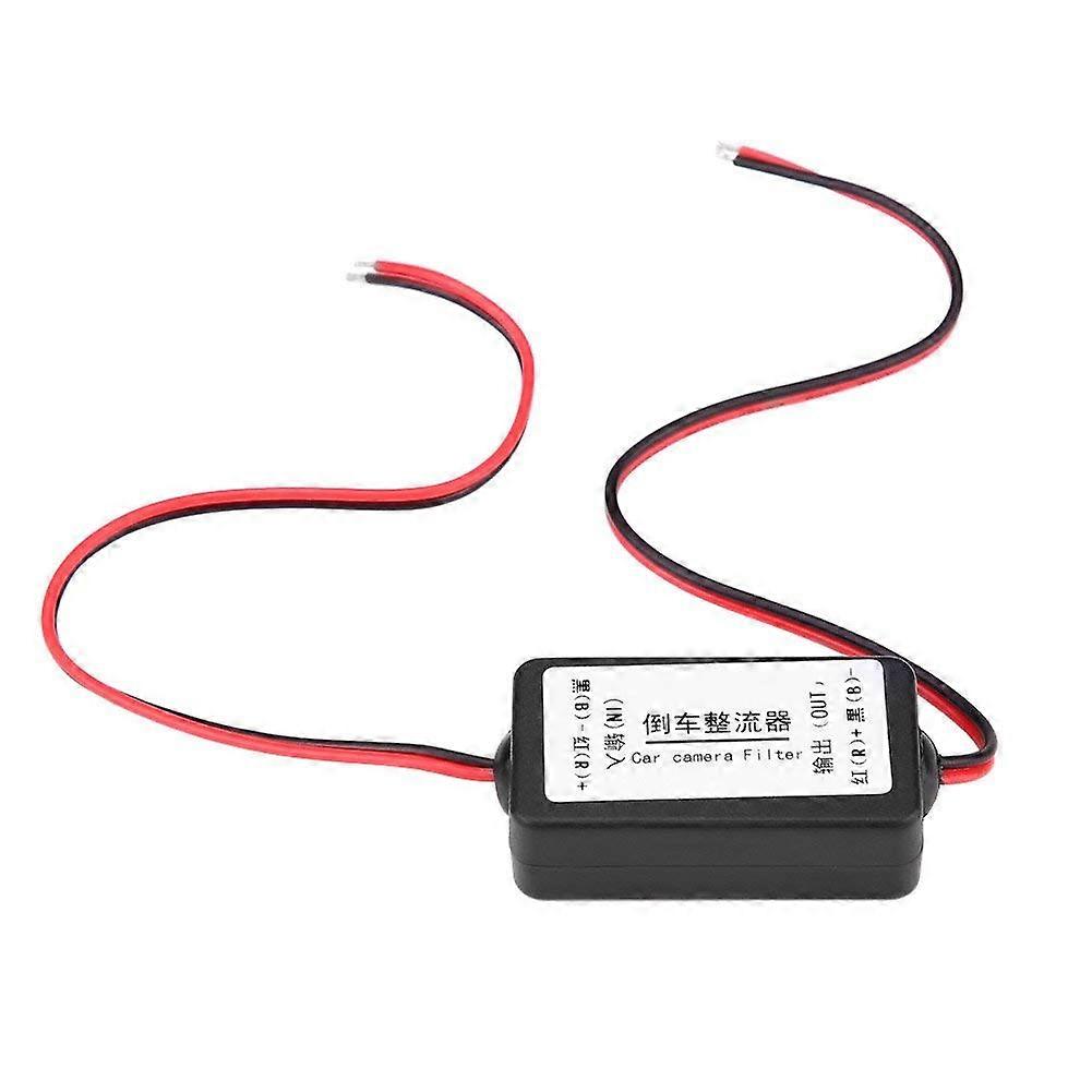 Car Rear View Camera Power Filter 12V DC Stabilizer for German and American Cars Eliminates Flicker