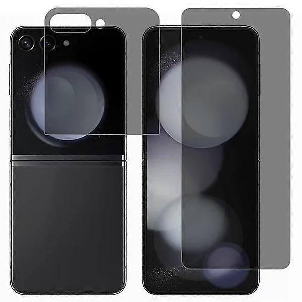 Privacy Screen Protector Inner + Back Screen compatible with Samsung Galaxy Z Flip 6