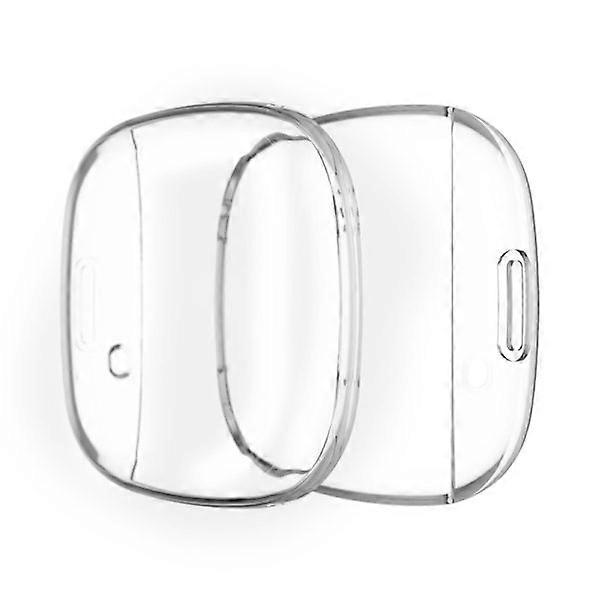Full-cover Case compatible with Fitbit Versa 3/Sense Transparent