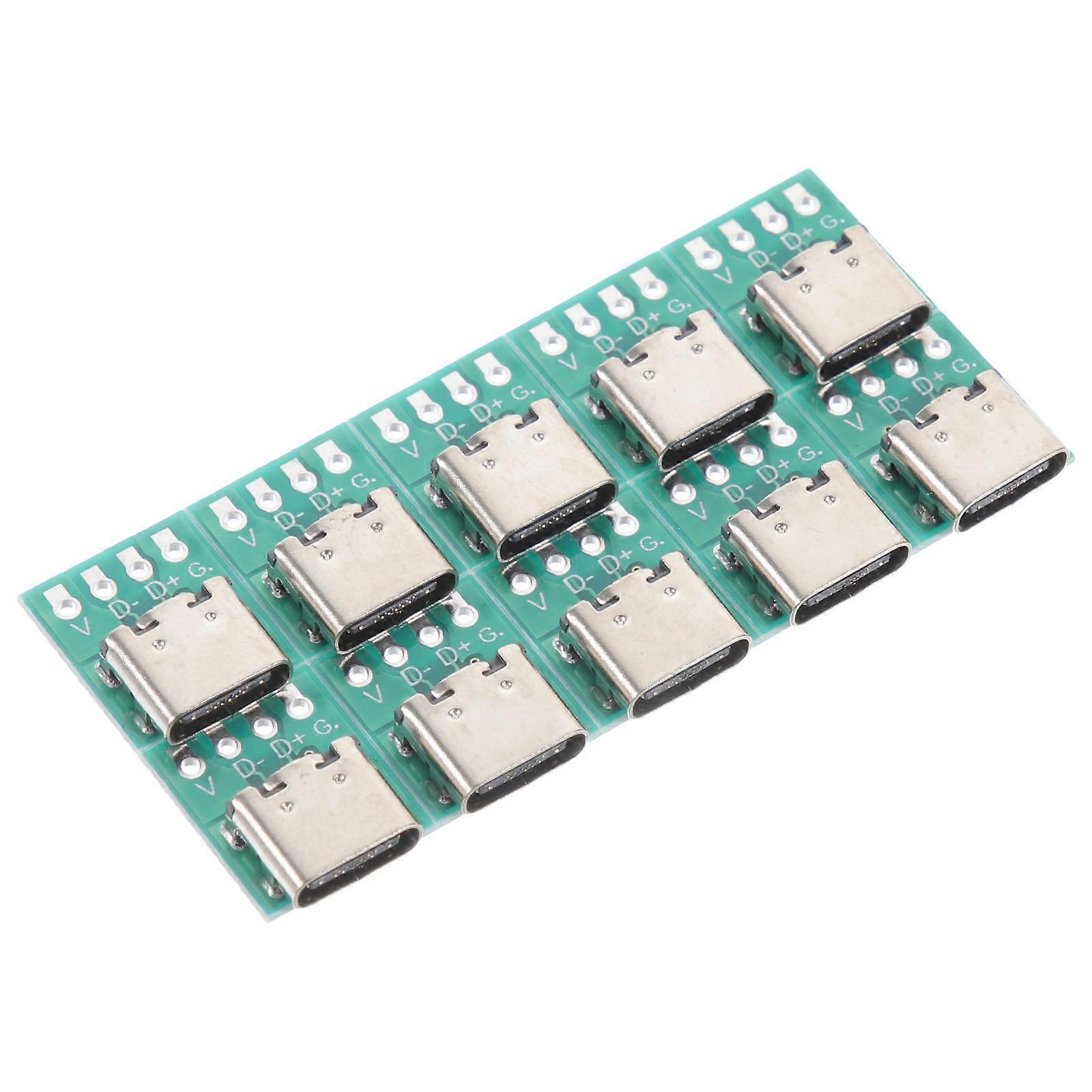 USB C Connector Board DIY 3.1 USB Type-C Female Adapter for Computer Use 150Pcs
