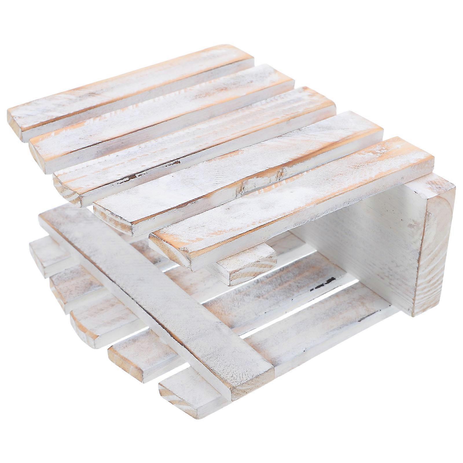 Servilletero rústico de madera para cocina con diseño estable