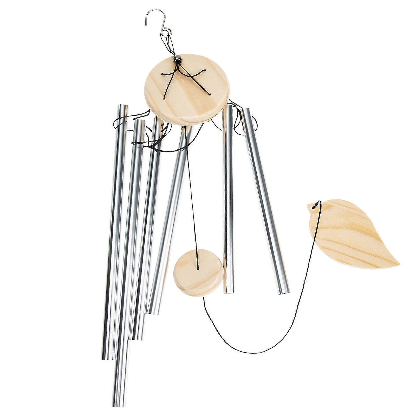 Wind Chime Pendant Six Tubes 2Pcs for Yard Outdoor Hanging Decor