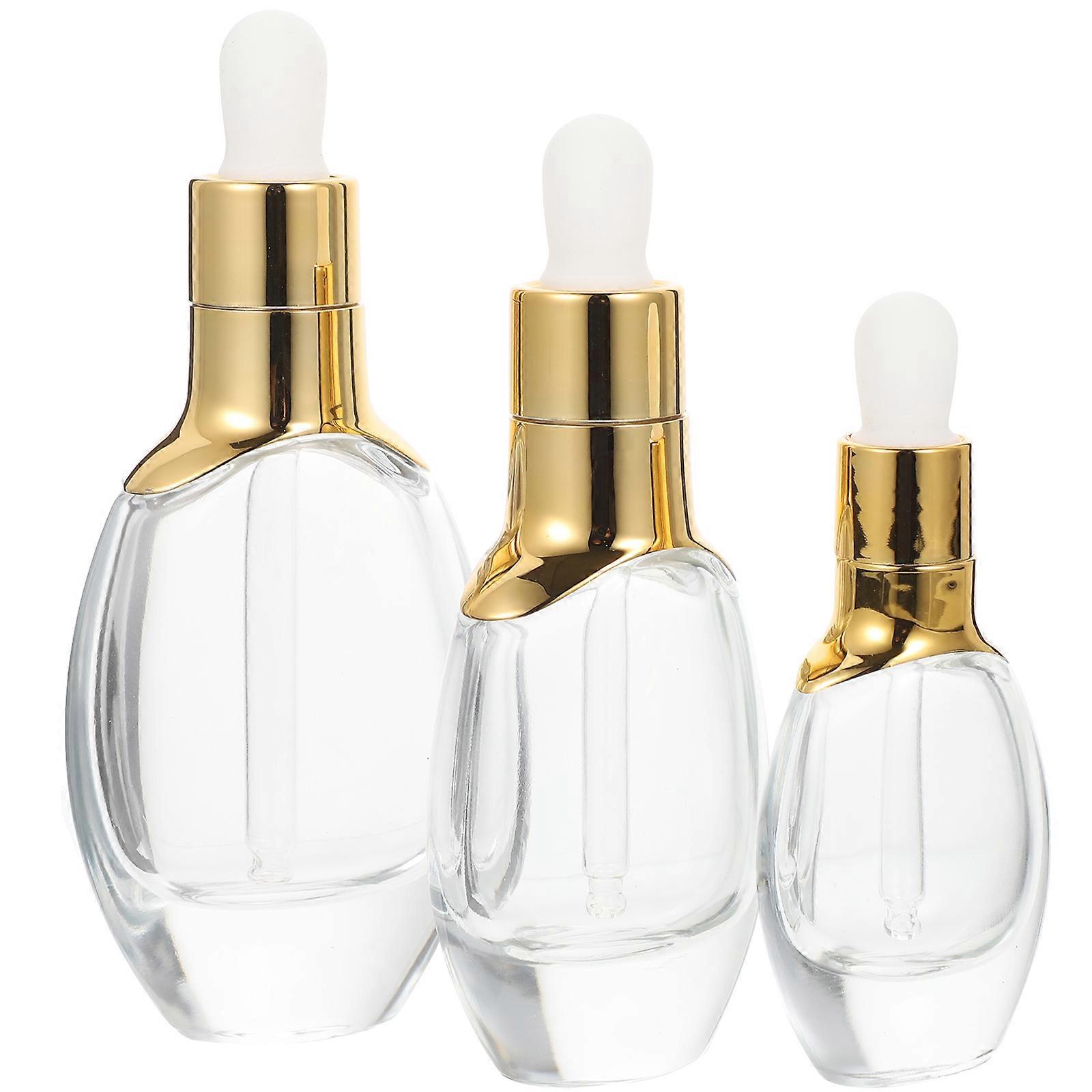 Glass Dropper Bottle Multi-Function for Storage 3Sets Portable Essential Oil Bottles