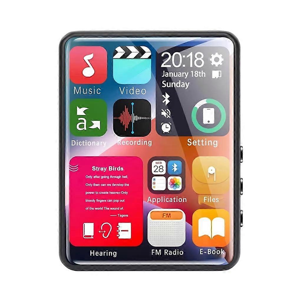 2.4 Inch Full Screen Touch Mp3 Player With 4GB Memory Bluetooth MP4 Player BuiltIn Speaker EBook Video