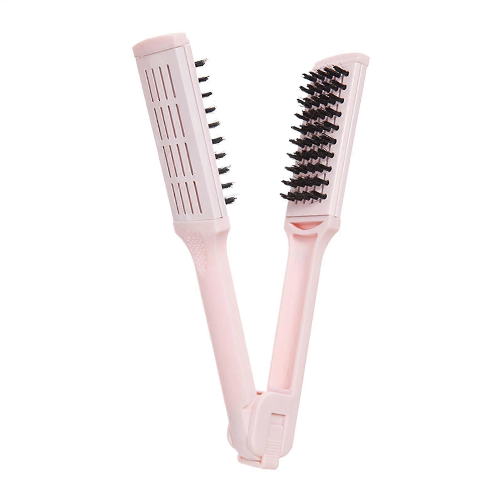 Hair Straightener Brush Cordless AntiStatic Detangling Comb for Smooth Knot Styling Travel