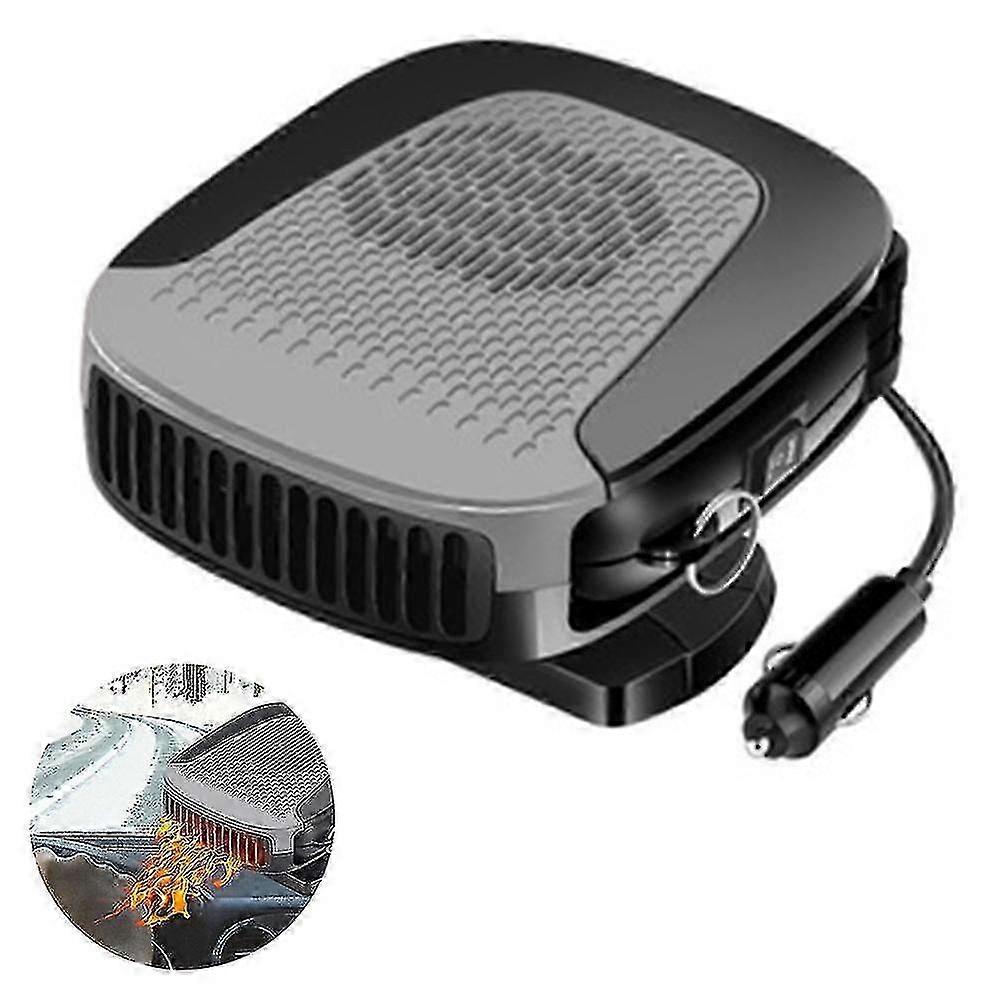12V Car Climate Control Unit with Heating and Cooling, Black