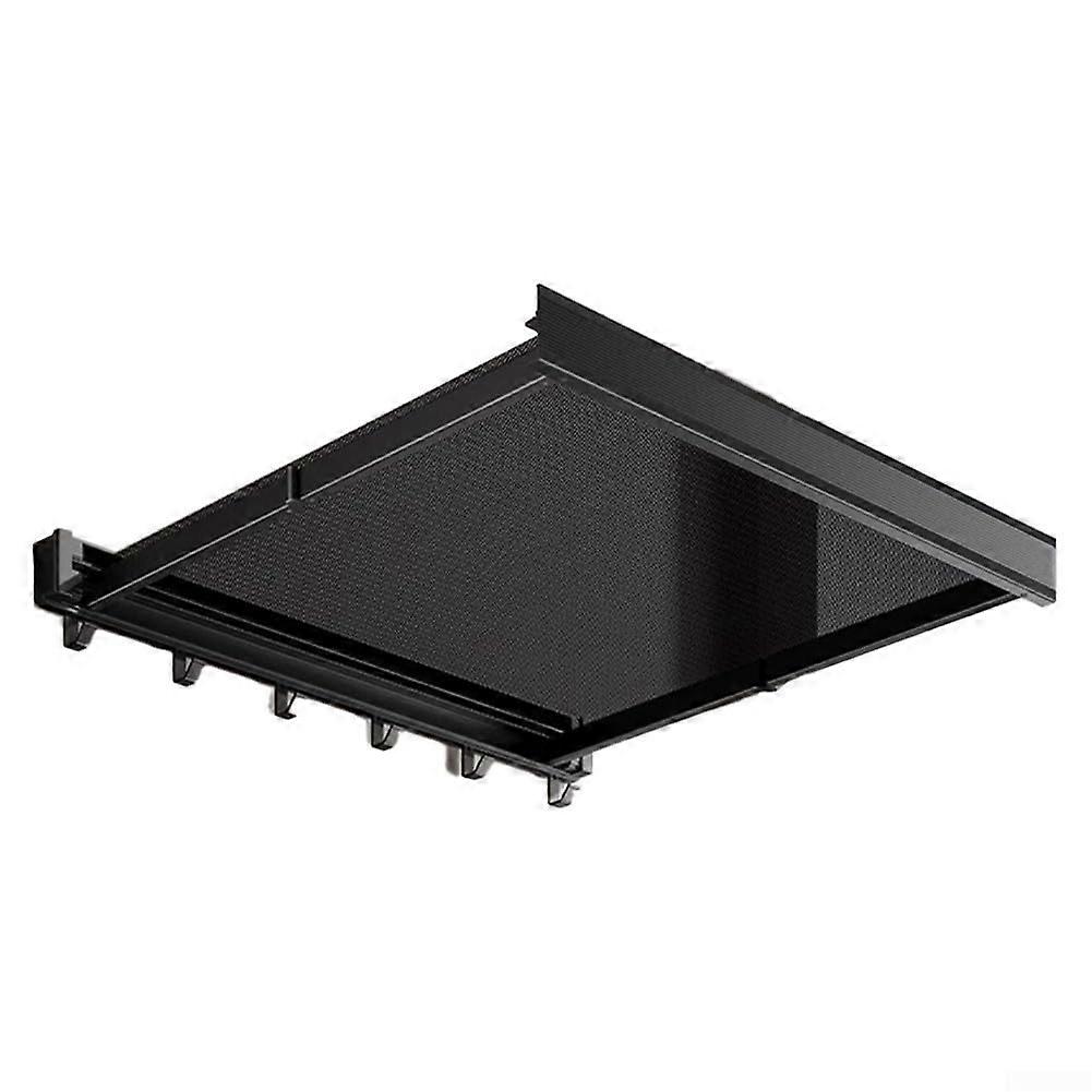 Retractable Wall Mounted Clothes Drying Rack Aluminum Foldable NoDrill Space Saving for Balcony Bathroom Black