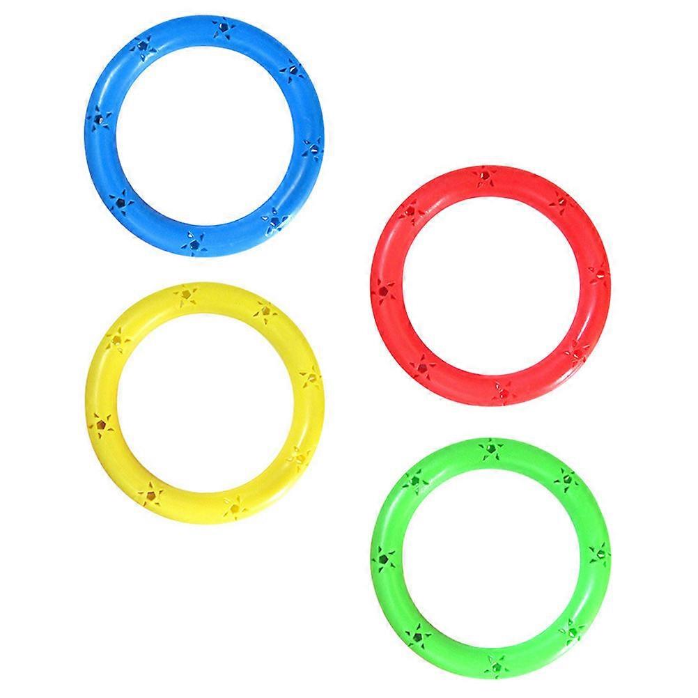 Handheld Kids Rattle Ring for Exercise and Dance Activity 8Pcs