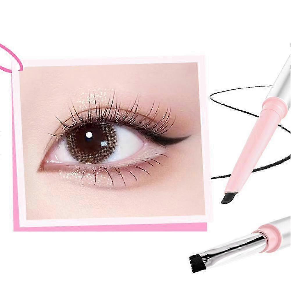 Dual Ended Eyeliner Pencil Waterproof All Day Ultra Fine Tip For Precise Lines Easy Application No Smudge