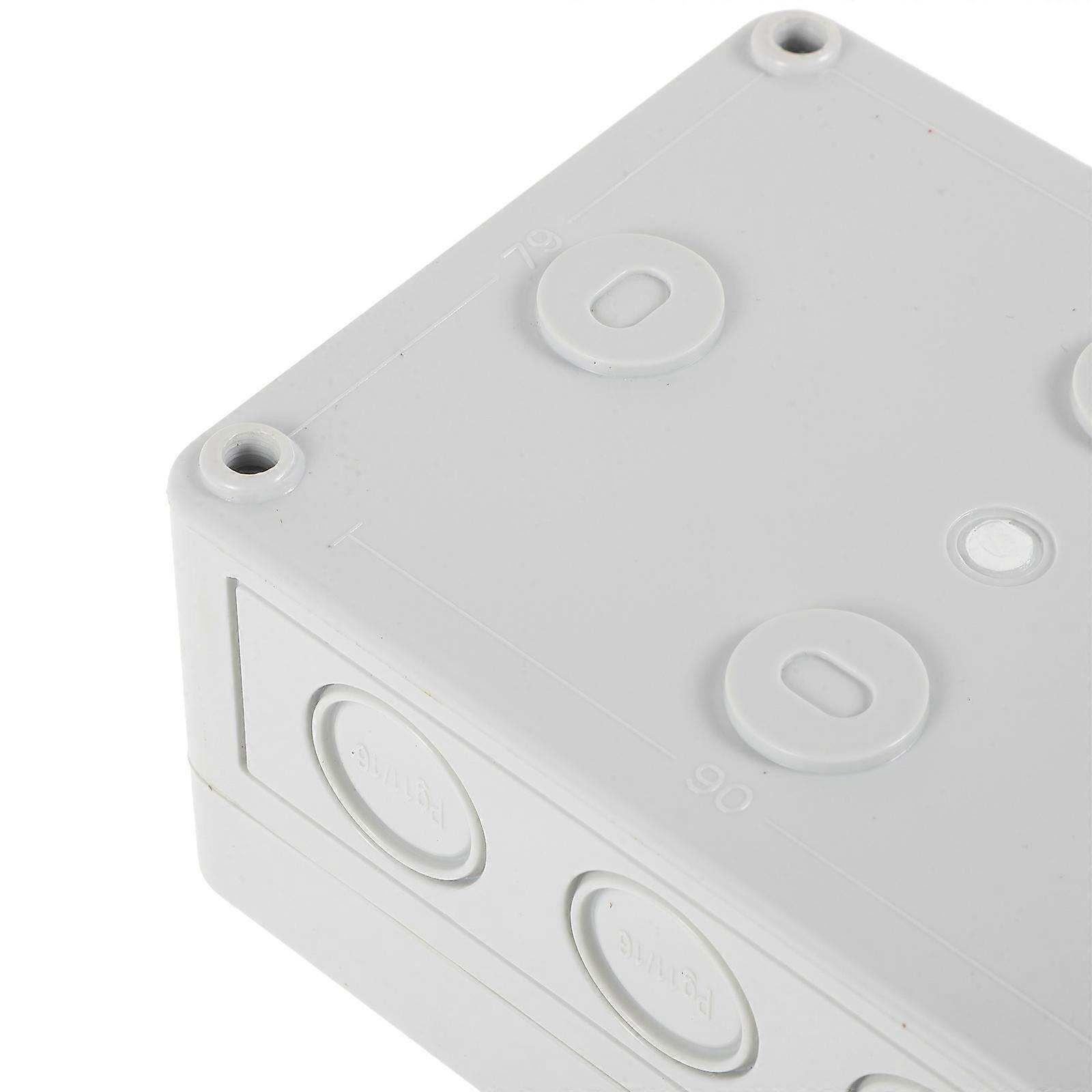 Waterproof Junction Box Outdoor Electrical Box Function Light Grey ABS