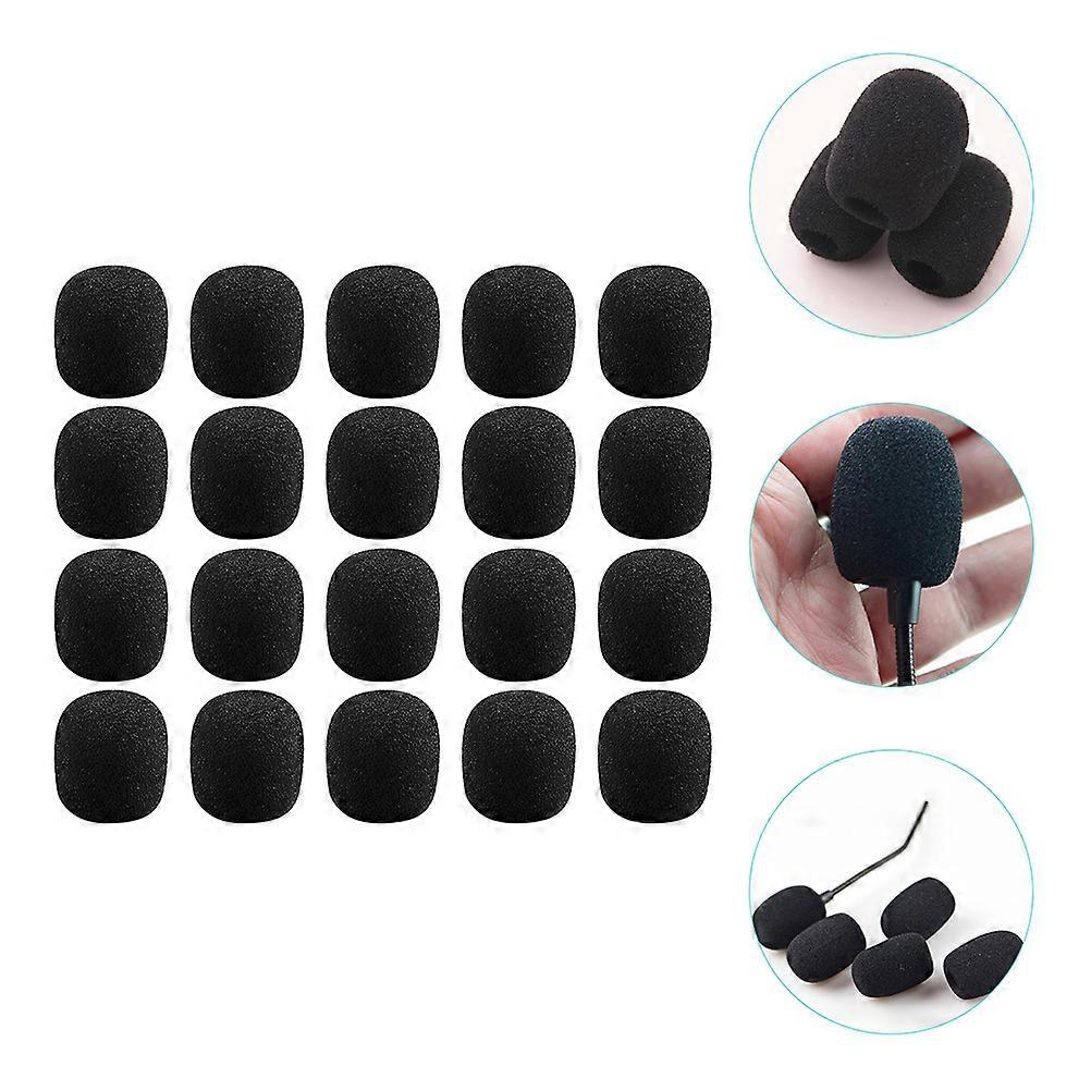 Mic Protective Covers Sponge Lapel Microphone Covers for 40Pcs Use
